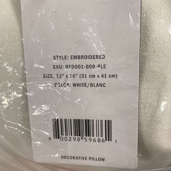 DKNY Refresh Embroidered
Decorative Pillow, 12" x 16" - Picture 2 of 4